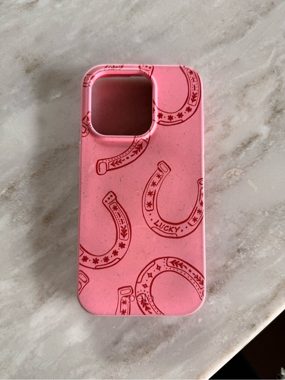 Pela Pink Horseshoe iPhone 16 pro phone case